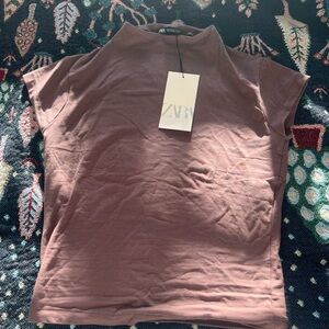 Zara Women's High Neck Tee